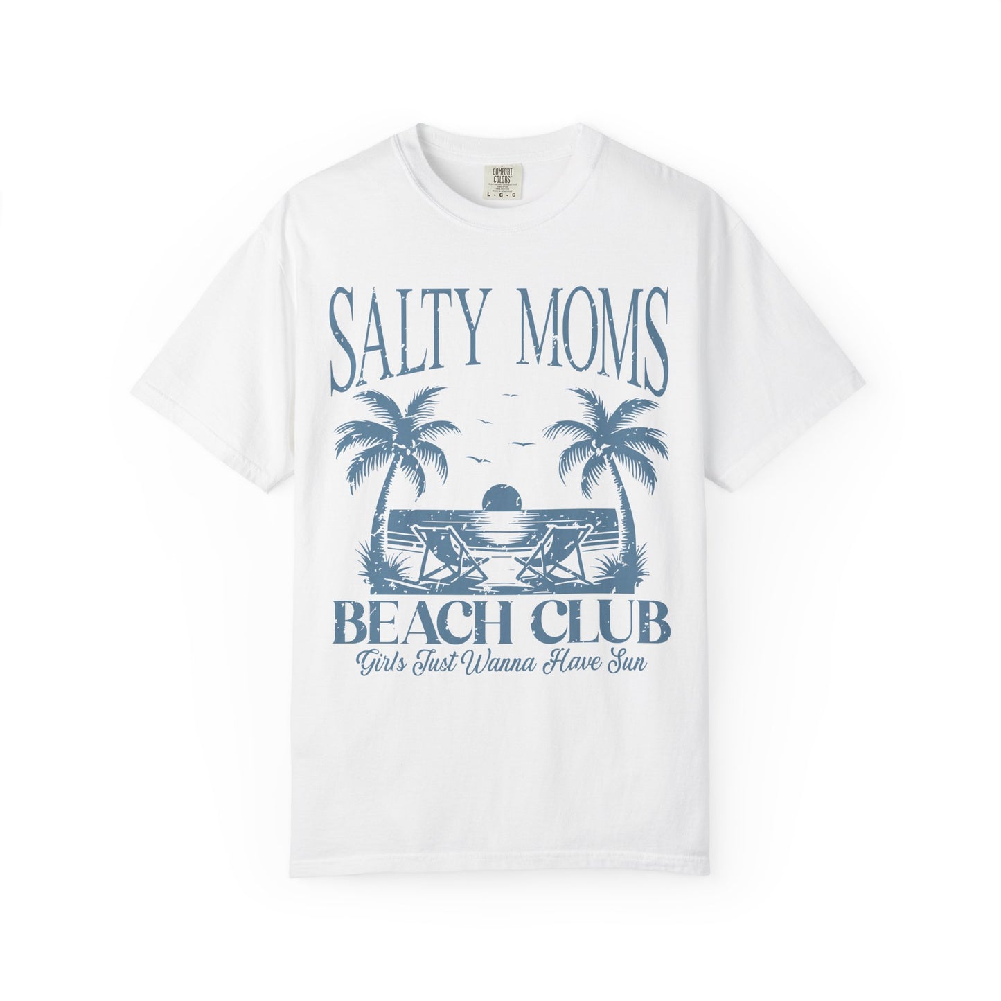 Salty Moms Beach Club T-shirt, Comfort Colors Shirt
