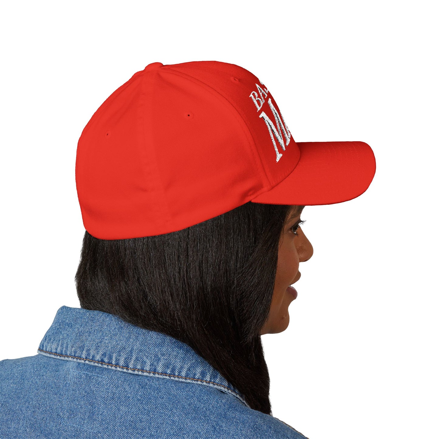 Baseball Mama Cap - Stylish Closed-Back Structured Cap for Moms, Gifts for Sports Moms, Embroidered Hat