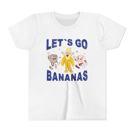 Kids Youth Let's Go Bananas Kansas City Baseball T-shirt