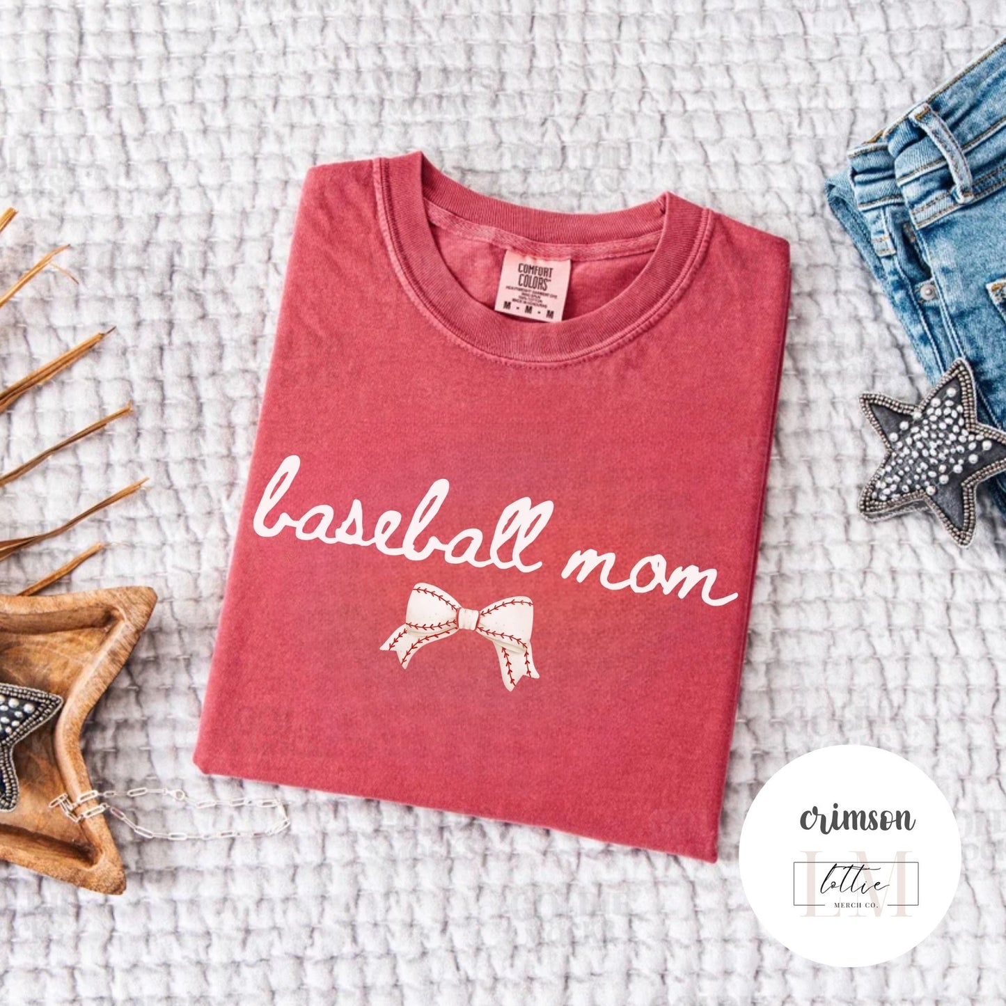Coquette Baseball Mom T-Shirt