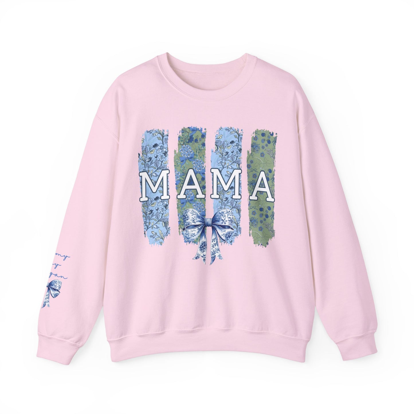 Personalized Brushtroke Toile Coquette Mama Sweatshirt