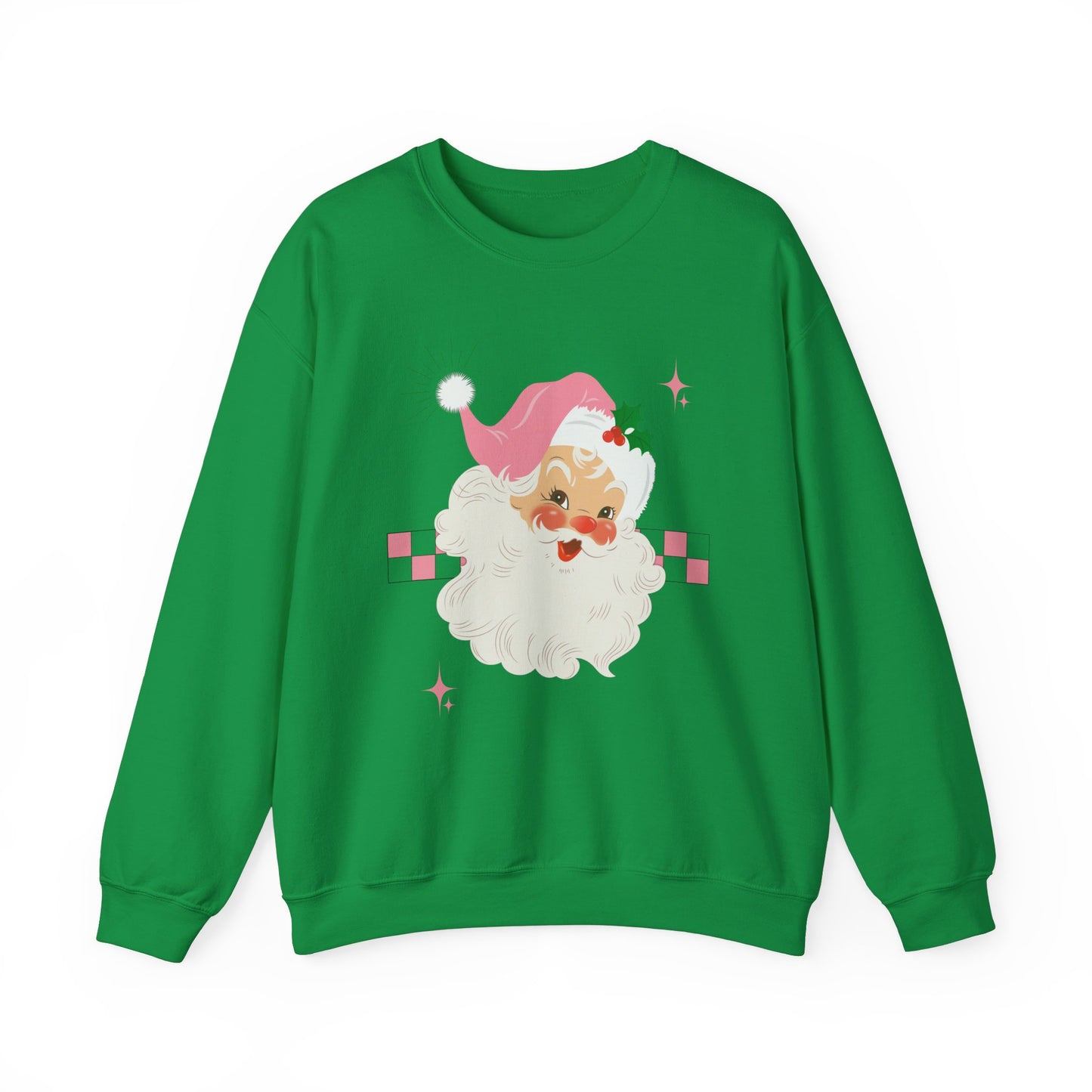 Checkerboard Laughing Santa Sweatshirt