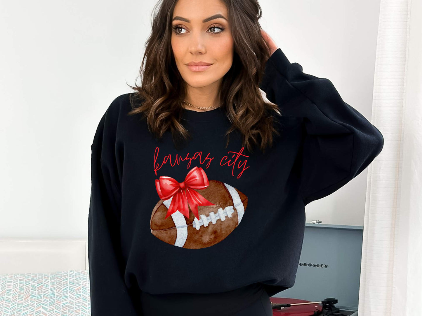 Kansas City Bow Football Sweatshirt