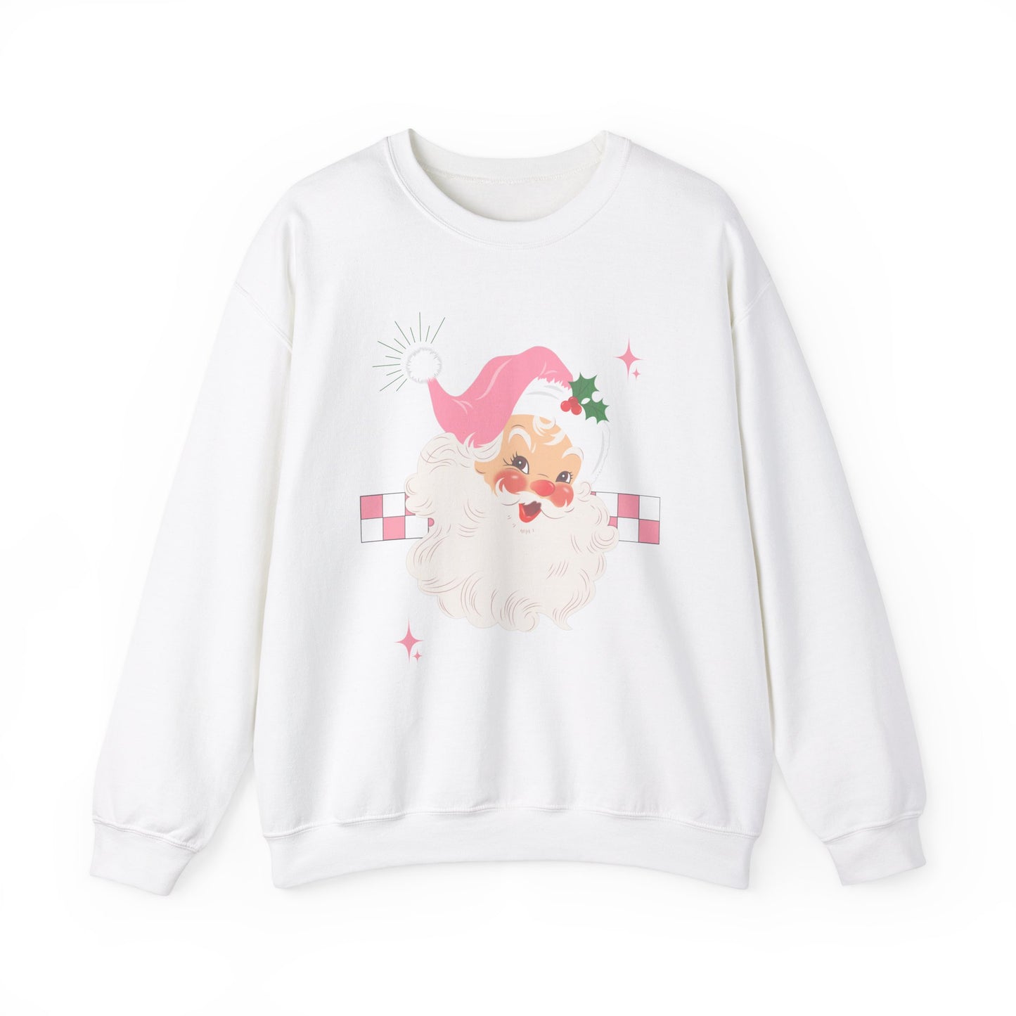 Checkerboard Laughing Santa Sweatshirt