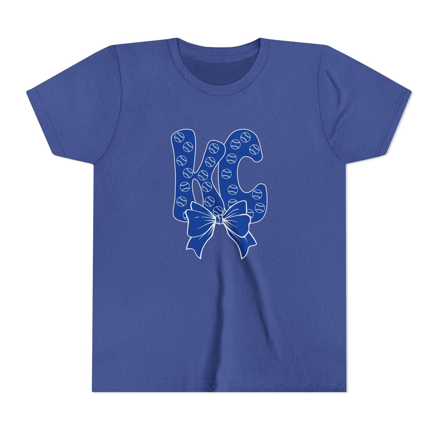 Kids Youth Bubble Letter Kansas City Baseball T-shirt