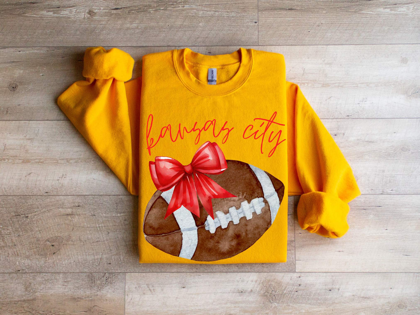 Kansas City Bow Football Sweatshirt