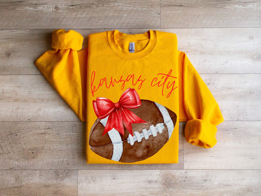 Kansas City Bow Football Sweatshirt