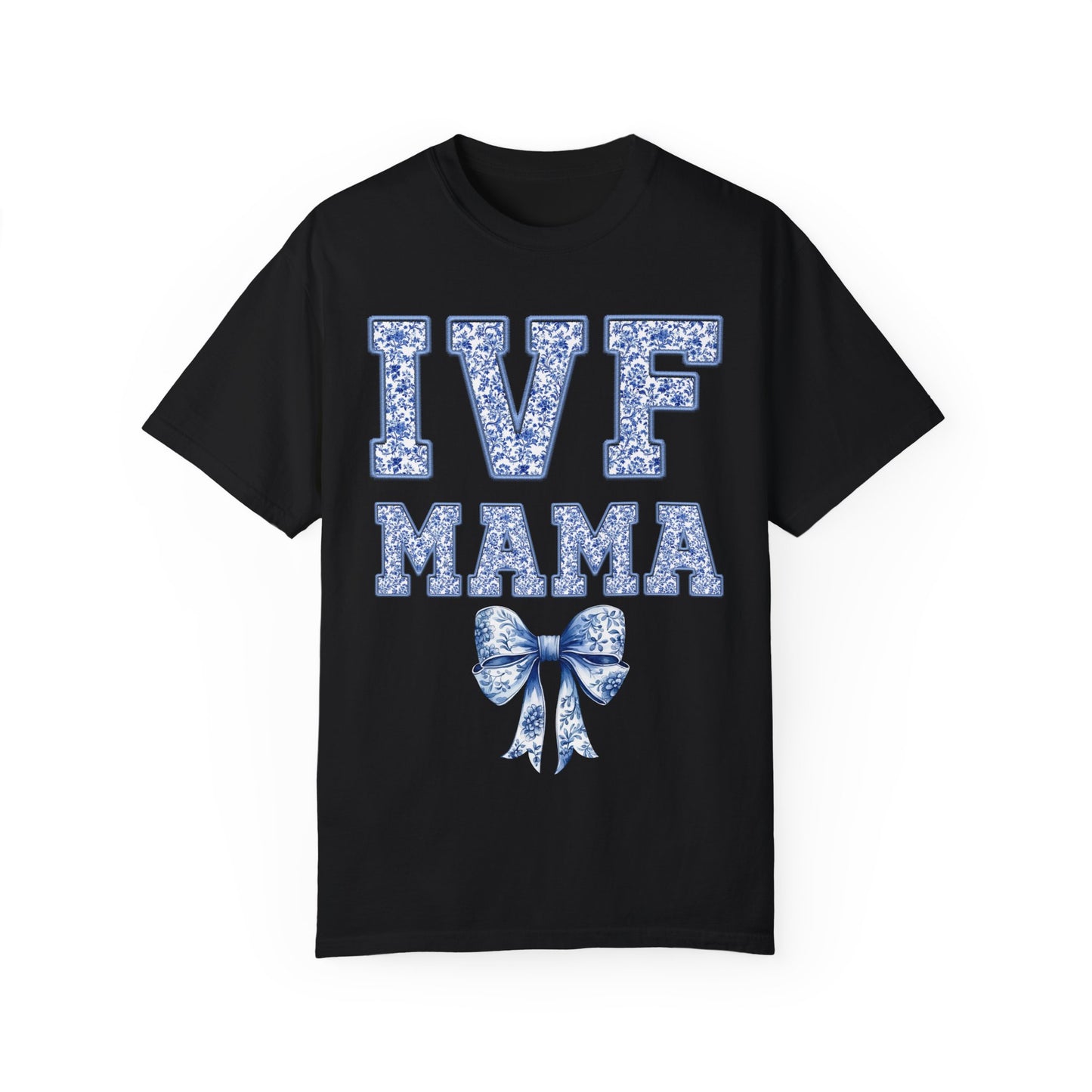 IVF Mama Toile Coquette Bow Shirt