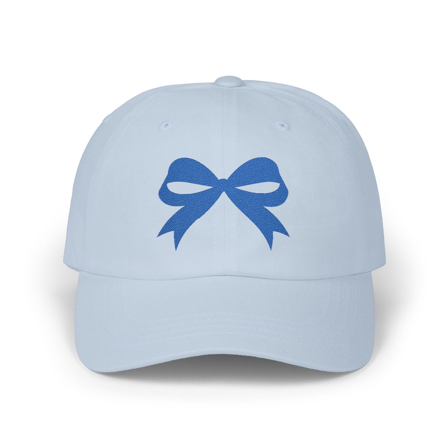 Blue Bow Embroidered Kansas City Baseball Hat