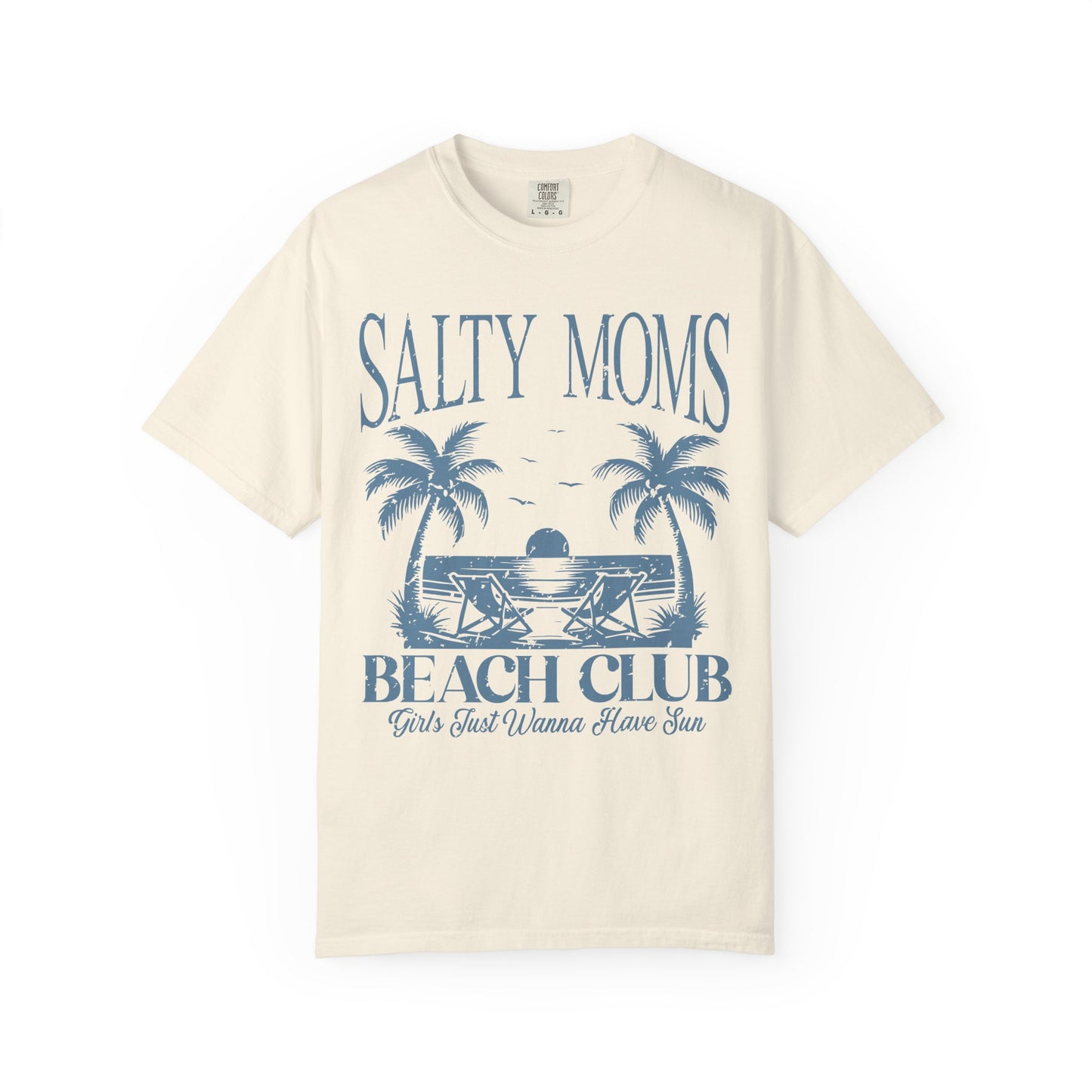 Salty Moms Beach Club T-shirt, Comfort Colors Shirt