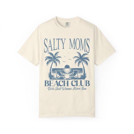 Salty Moms Beach Club T-shirt, Comfort Colors Shirt