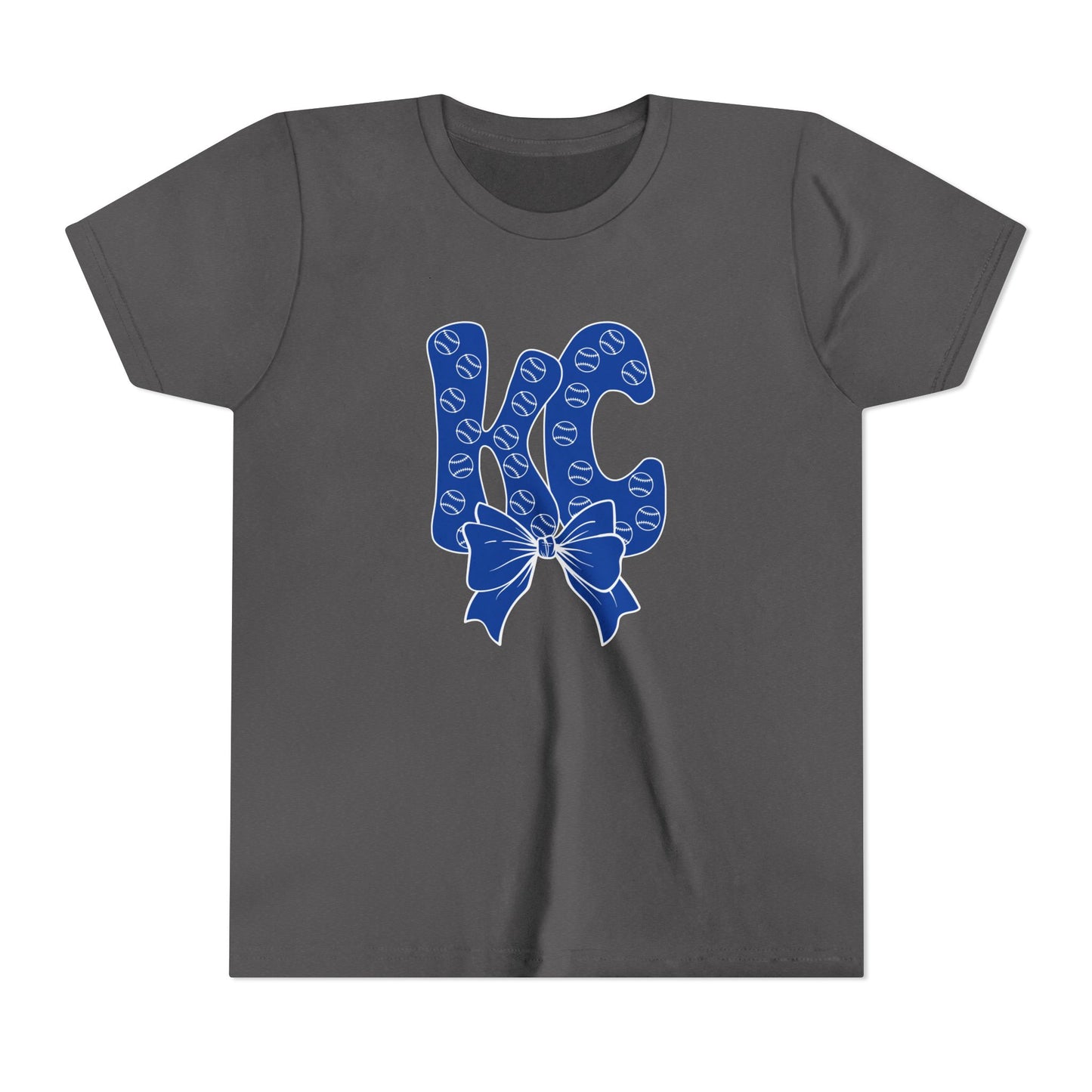 Kids Youth Bubble Letter Kansas City Baseball T-shirt