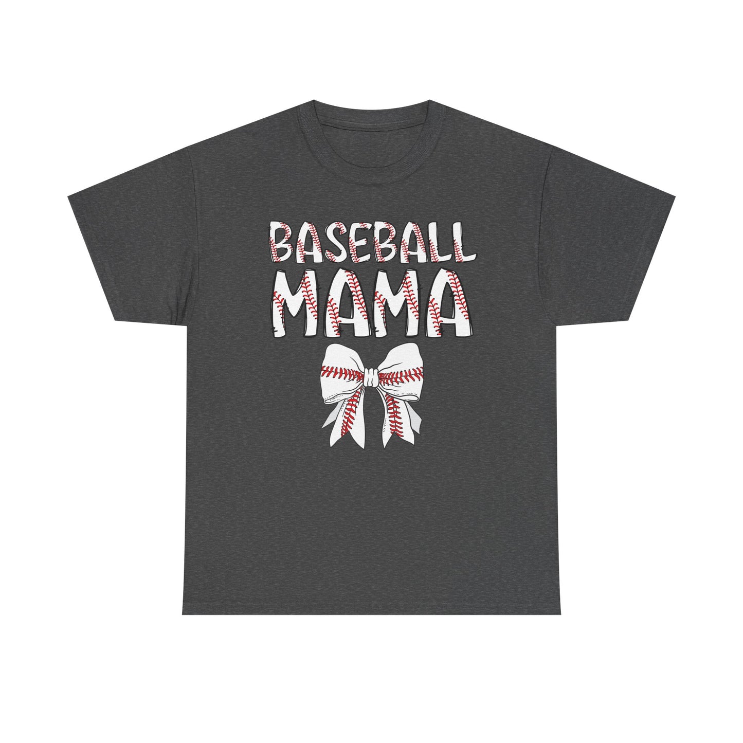 Baseball Mom Coquette Bow T-Shirt