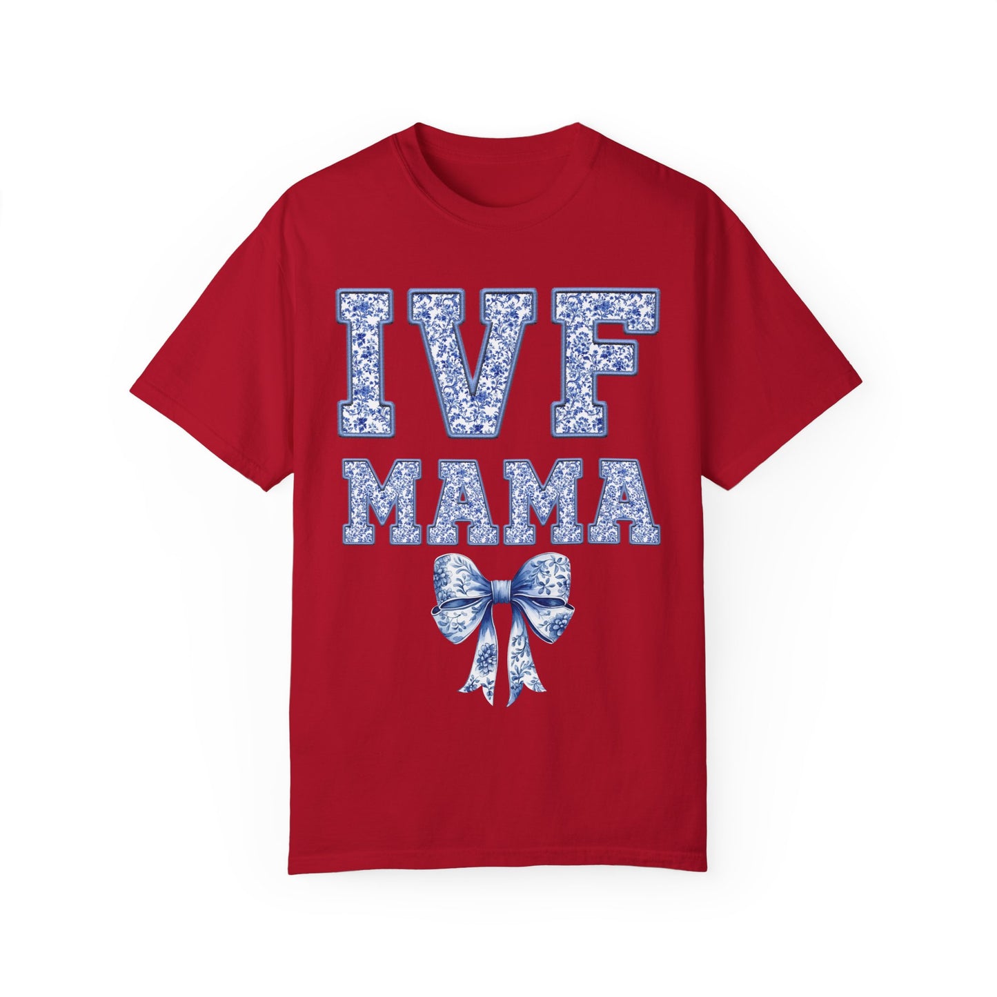 IVF Mama Toile Coquette Bow Shirt