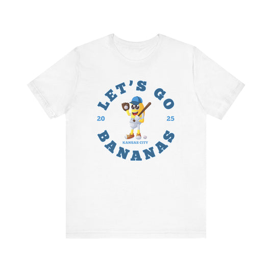 Adult 2025 Let's Go Bananas Kansas City Baseball T-shirt