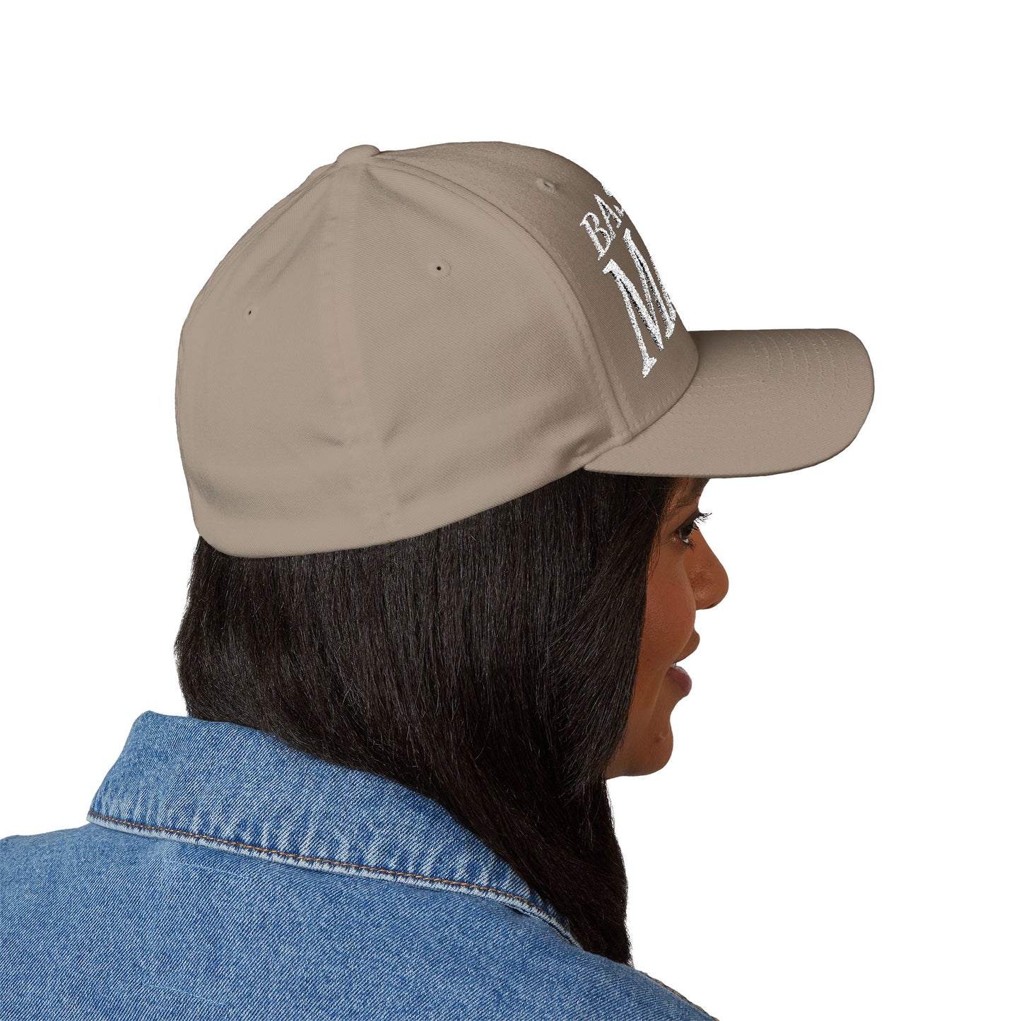 Baseball Mama Cap - Stylish Closed-Back Structured Cap for Moms, Gifts for Sports Moms, Embroidered Hat