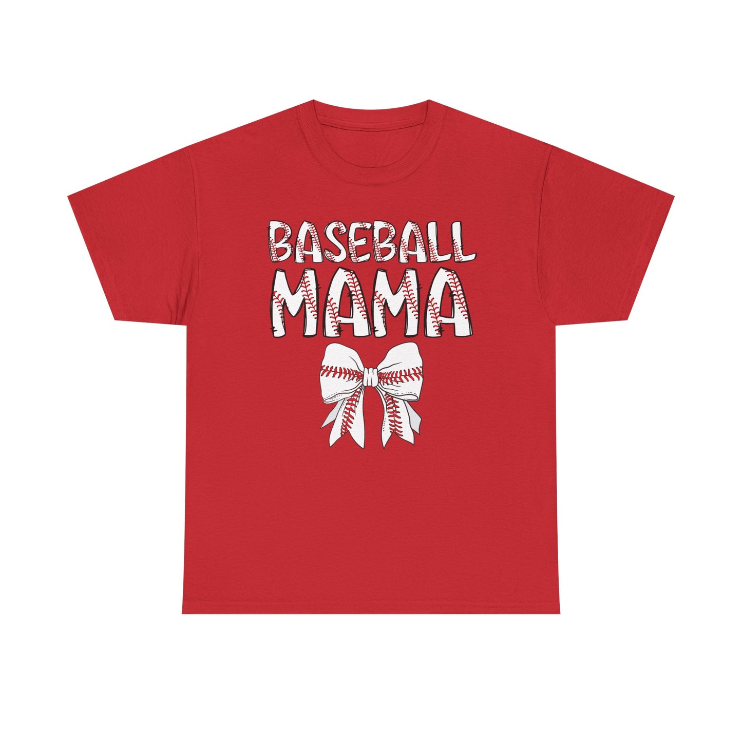 Baseball Mom Coquette Bow T-Shirt