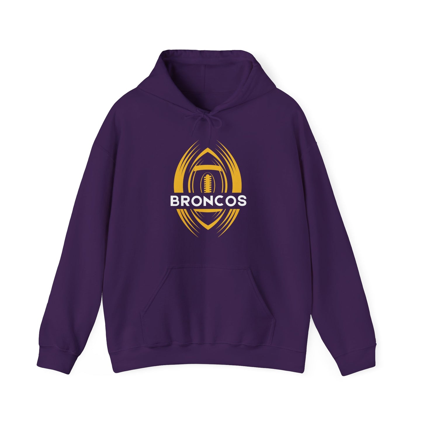 Adult Unisex Broncos Hoodie with Custom Name and Number