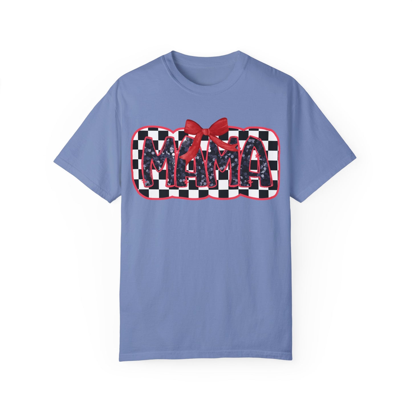 Red Checkered Mama Coquette Comfort Colors T-shirt