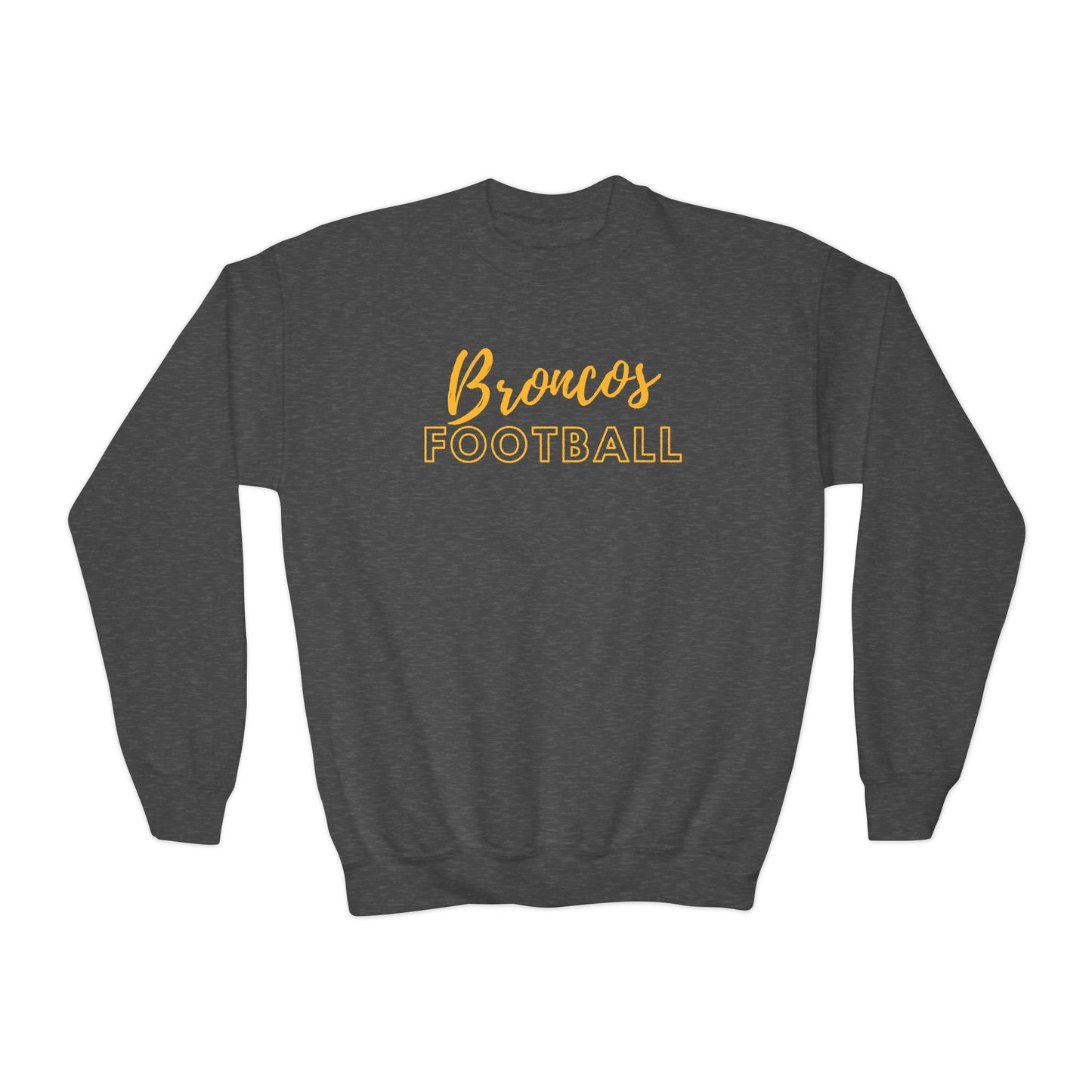 Broncos Football Youth Crewneck Sweatshirt