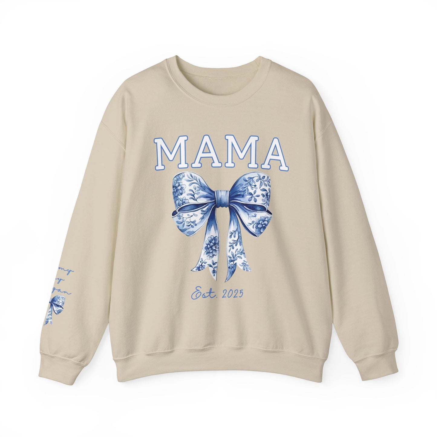Personalized Toile Coquette Mama Sweatshirt