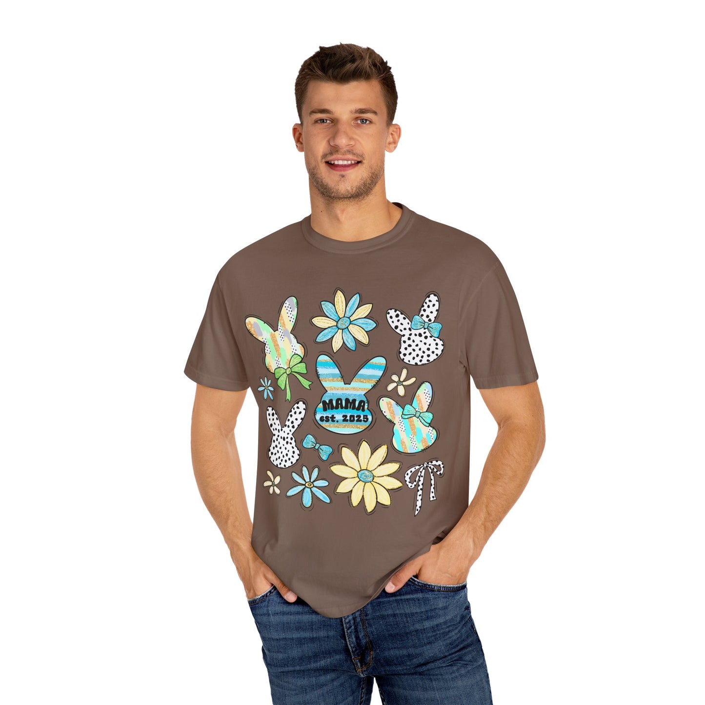 Mama Est 2025 Coquette Easter T-Shirt