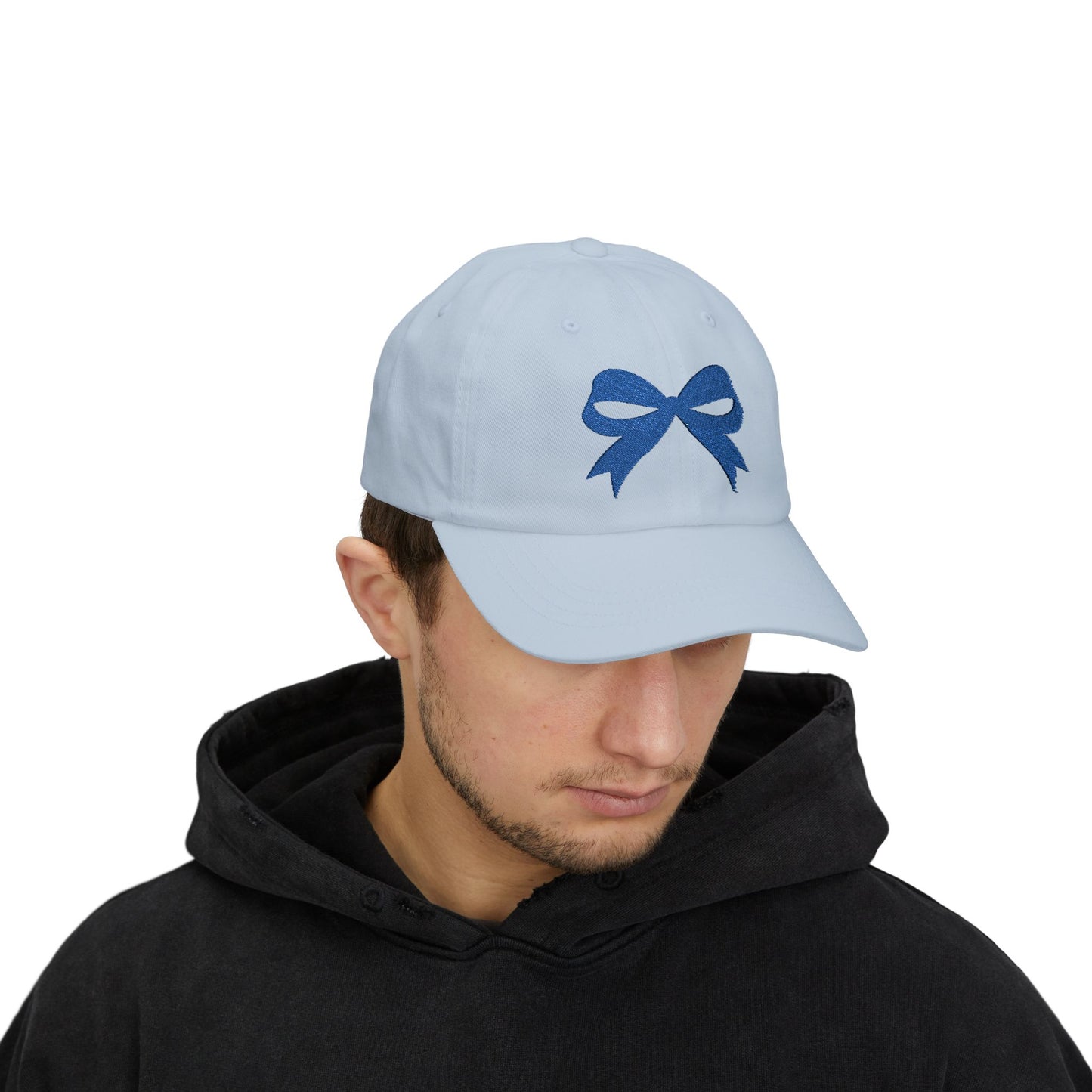 Blue Bow Embroidered Kansas City Baseball Hat