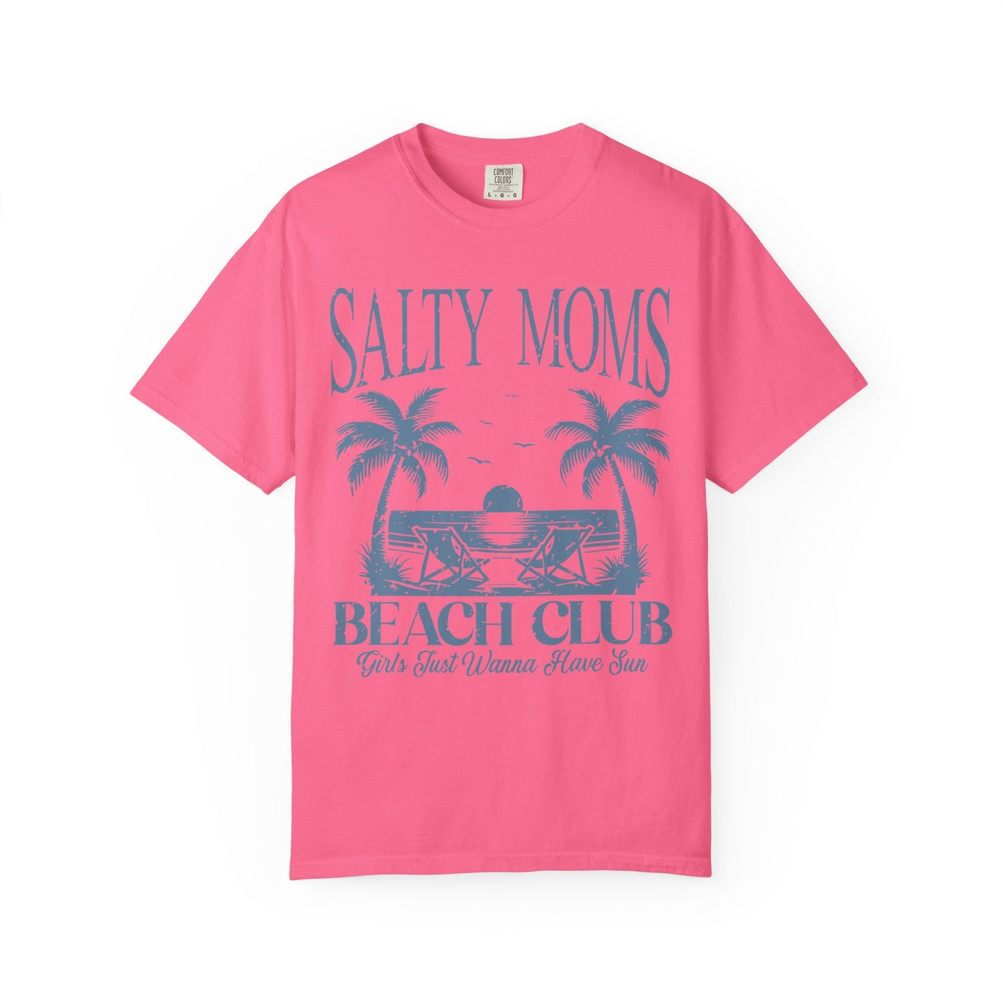 Salty Moms Beach Club T-shirt, Comfort Colors Shirt