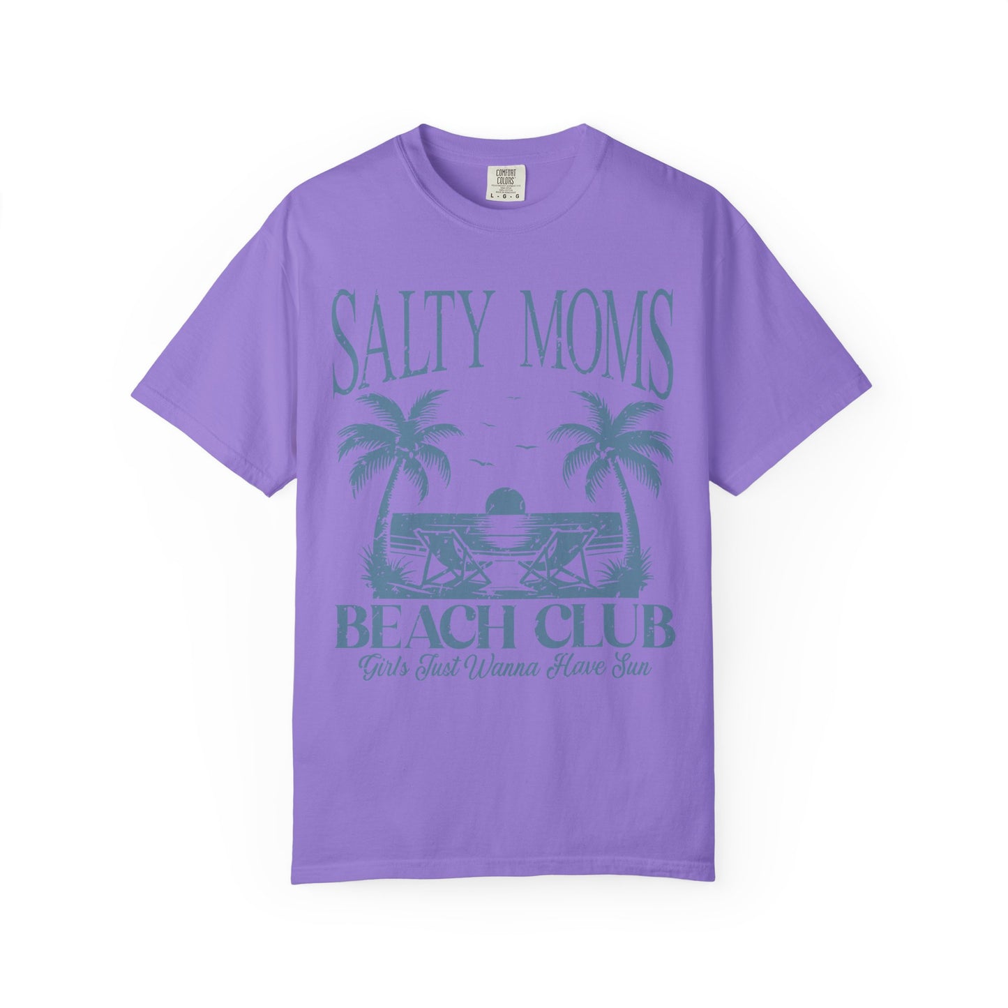 Salty Moms Beach Club T-shirt, Comfort Colors Shirt