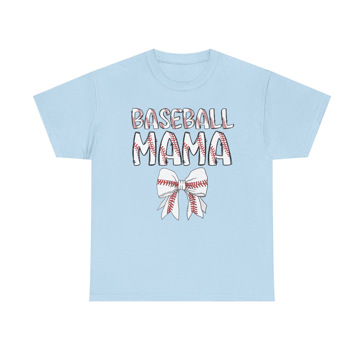 Baseball Mom Coquette Bow T-Shirt