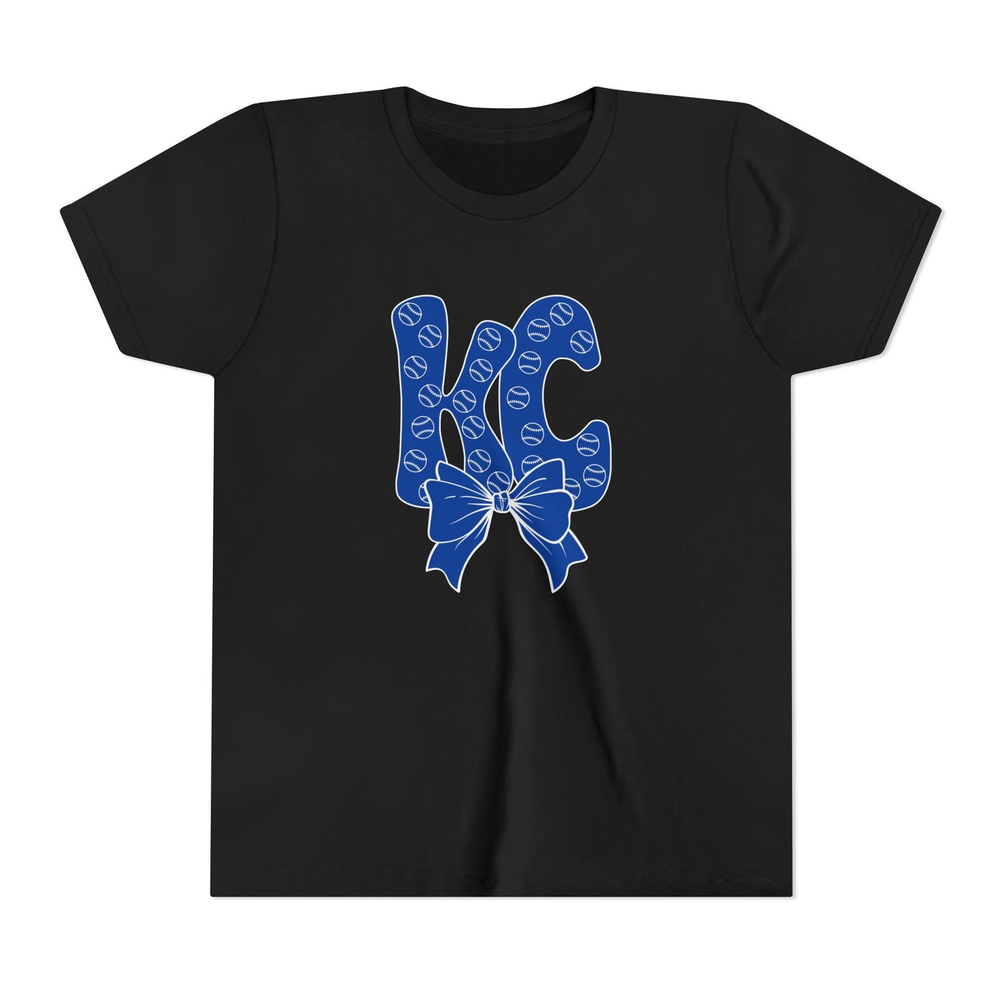 Kids Youth Bubble Letter Kansas City Baseball T-shirt