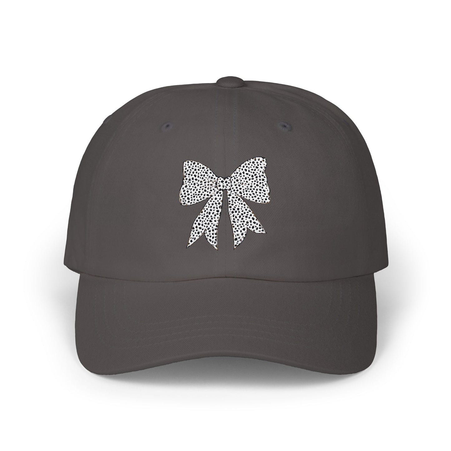 Dalmatian Dot Coquette Bow Embroidered Women's Hat, Mother's Day Gift, Birthday Gift for Mom
