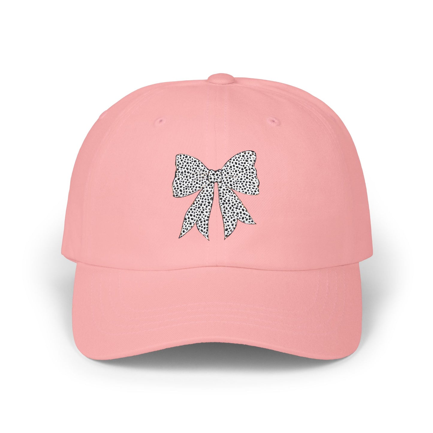 Dalmatian Dot Coquette Bow Embroidered Women's Hat, Mother's Day Gift, Birthday Gift for Mom