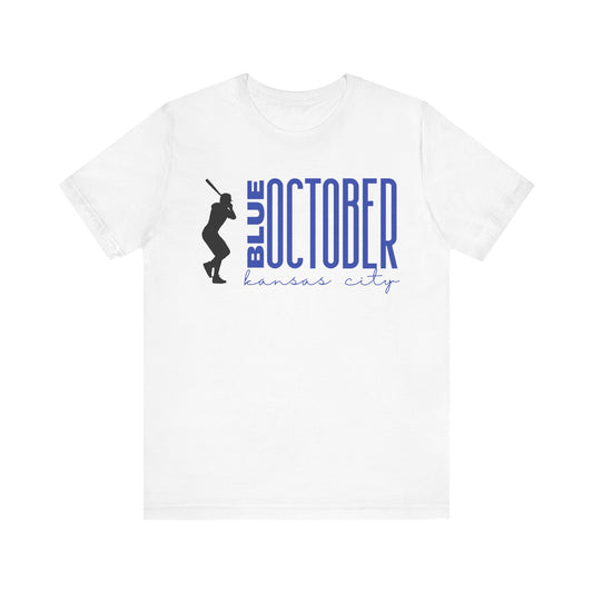 Kansas City Baseball Blue October Tee - Adult