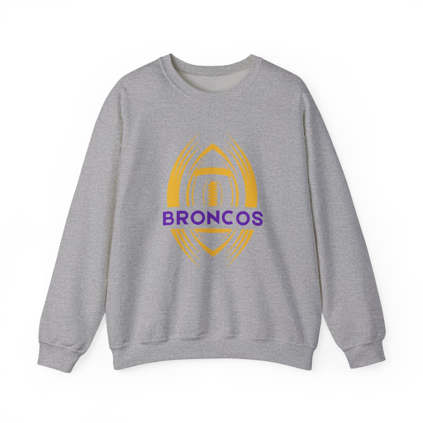 BRONCOS Adult Sweatshirt with Custom Back Name