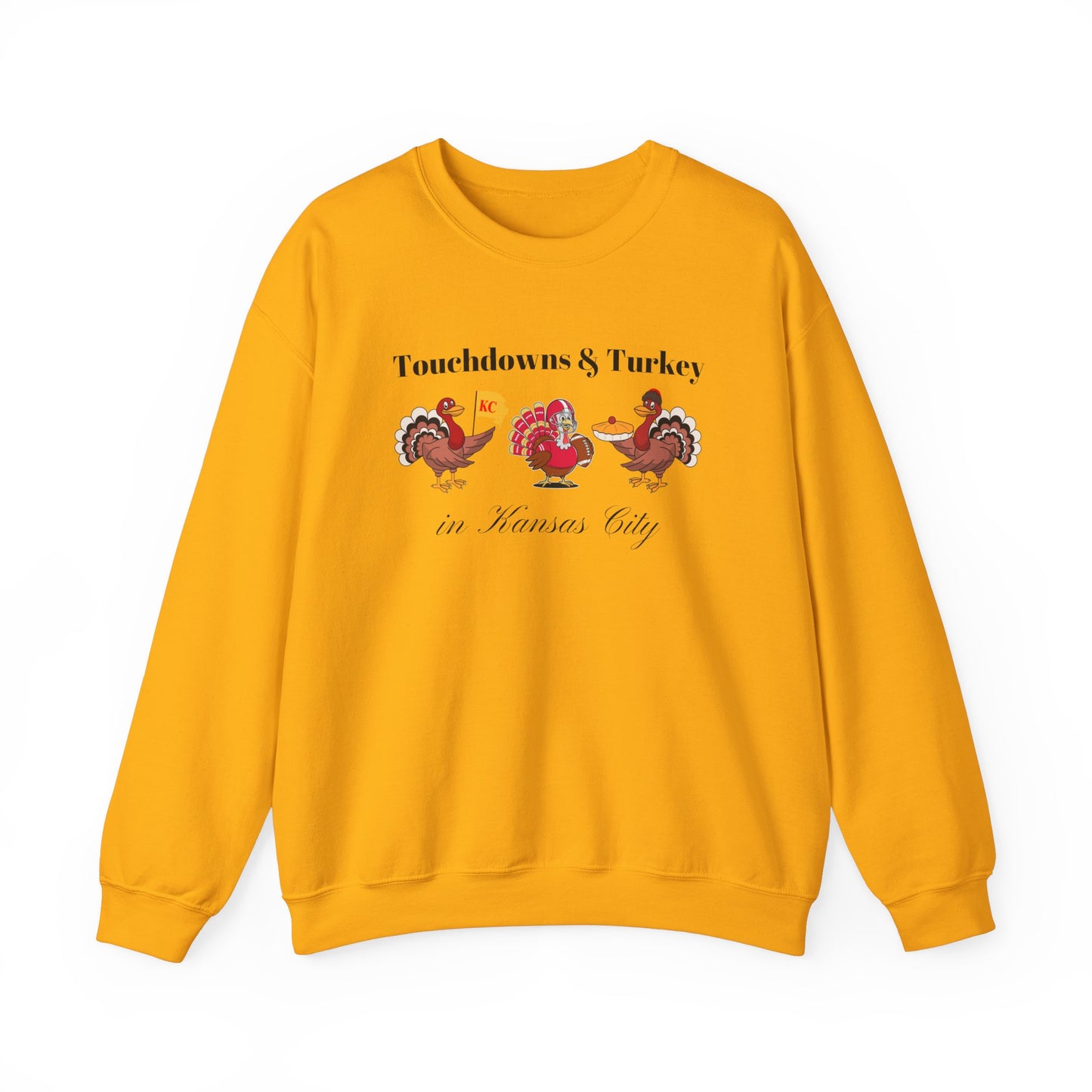 NEW Kansas City Football Touchdowns and Turkey Sweatshirt