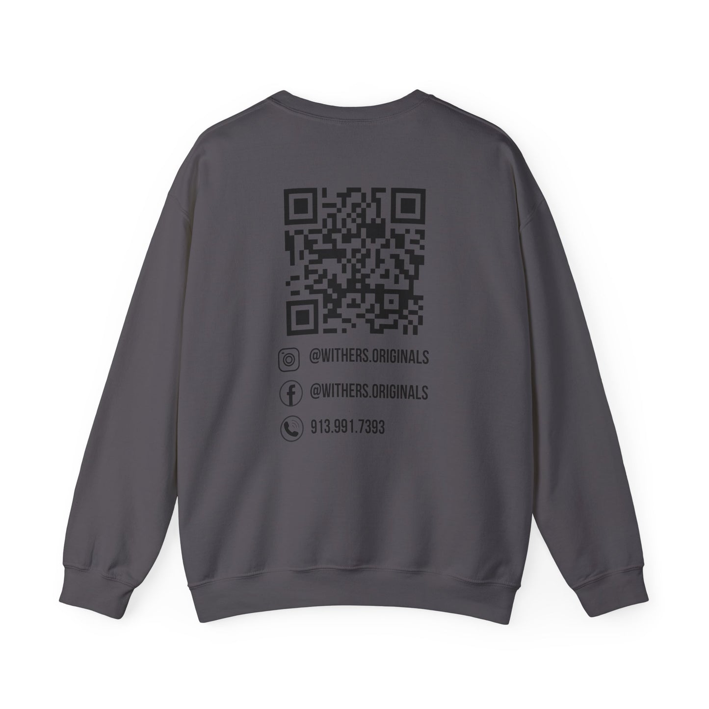 Custom Logo, Socials, QR Code Sweatshirt