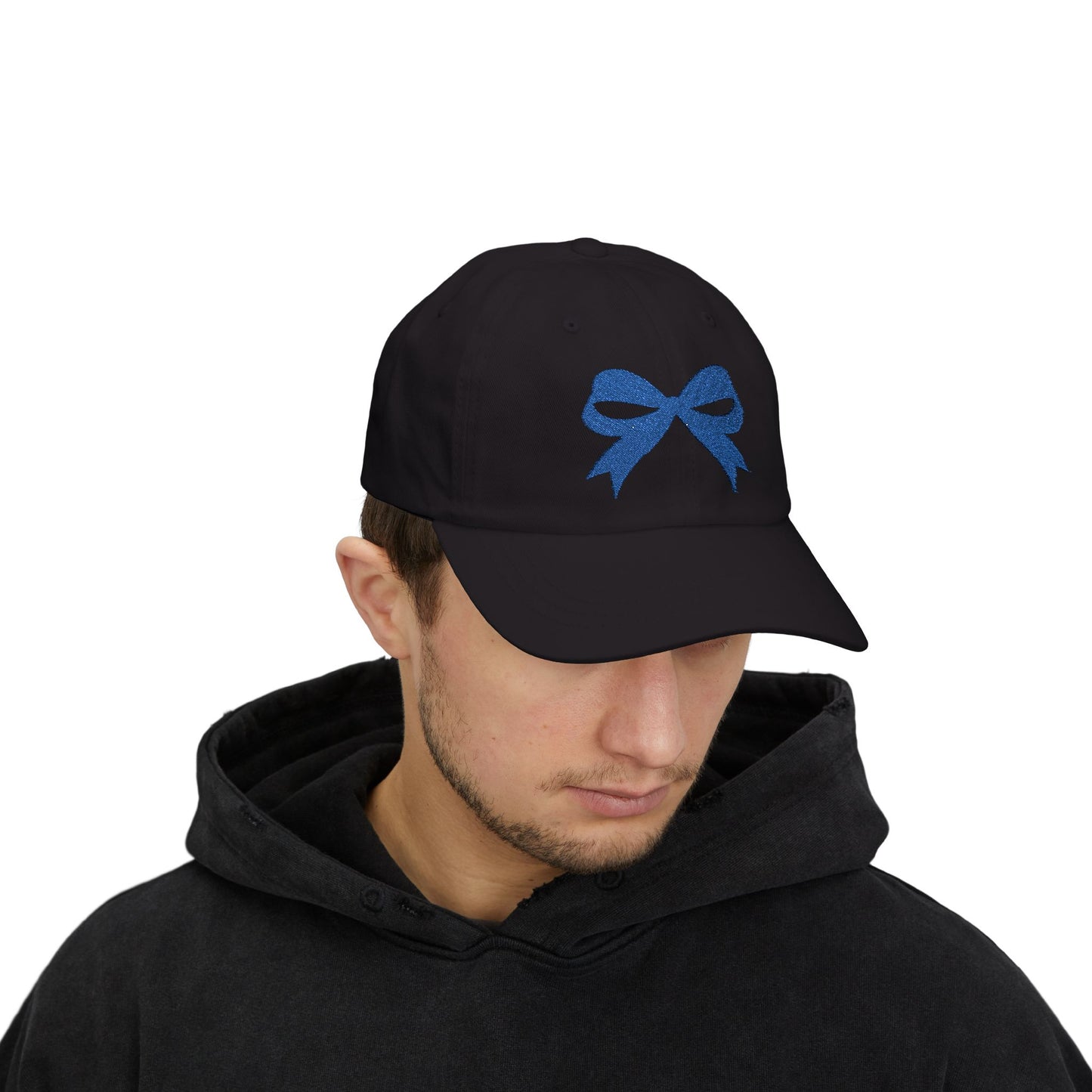 Blue Bow Embroidered Kansas City Baseball Hat
