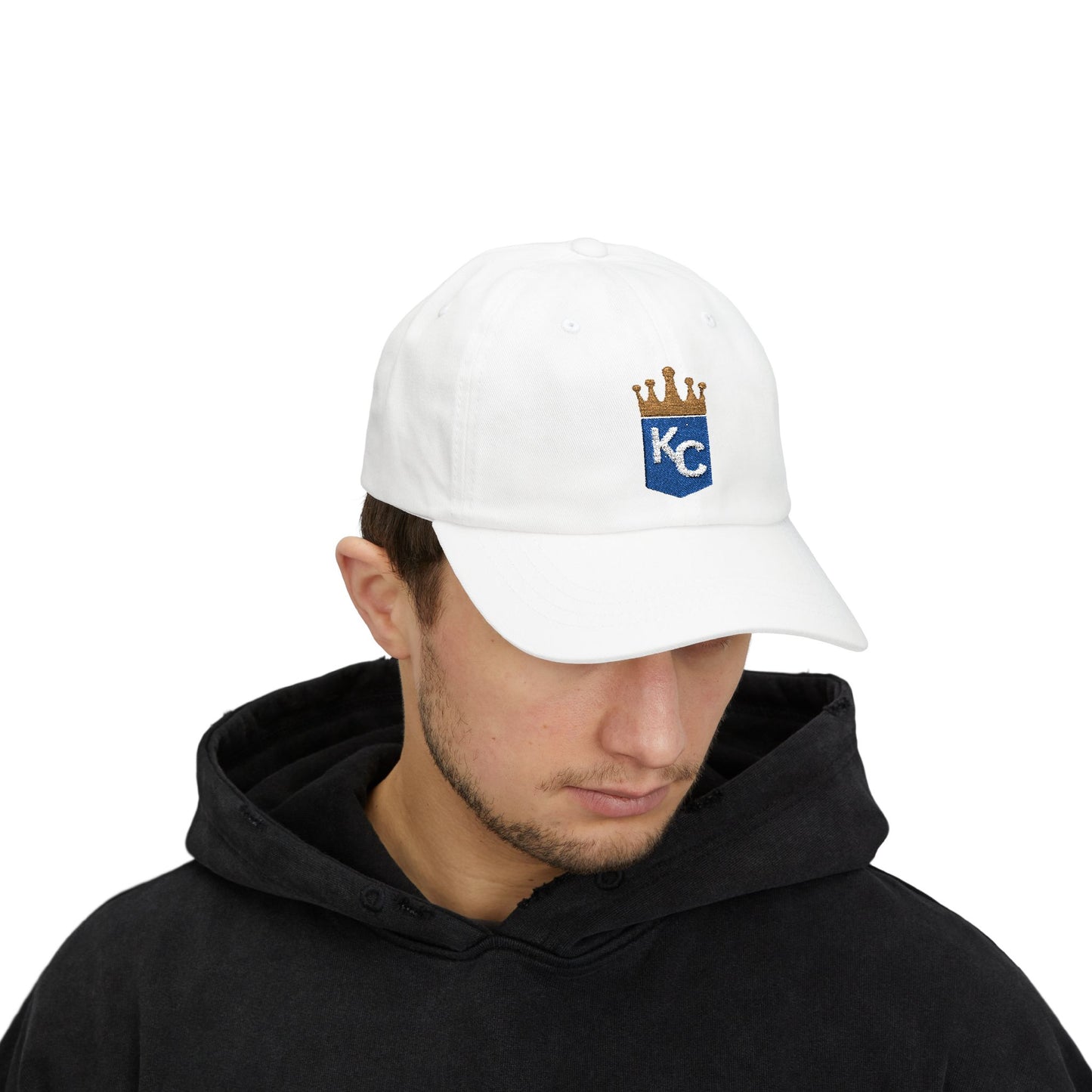 Embroidered Kansas City Crown Baseball Hat