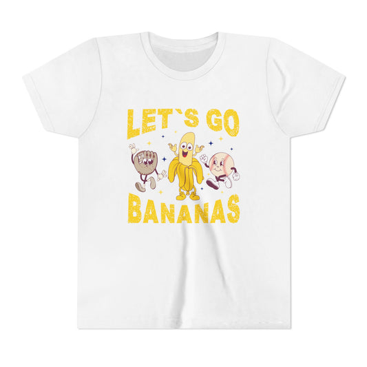 Youth Yellow Let's Go Bananas Kansas City Baseball Shirt