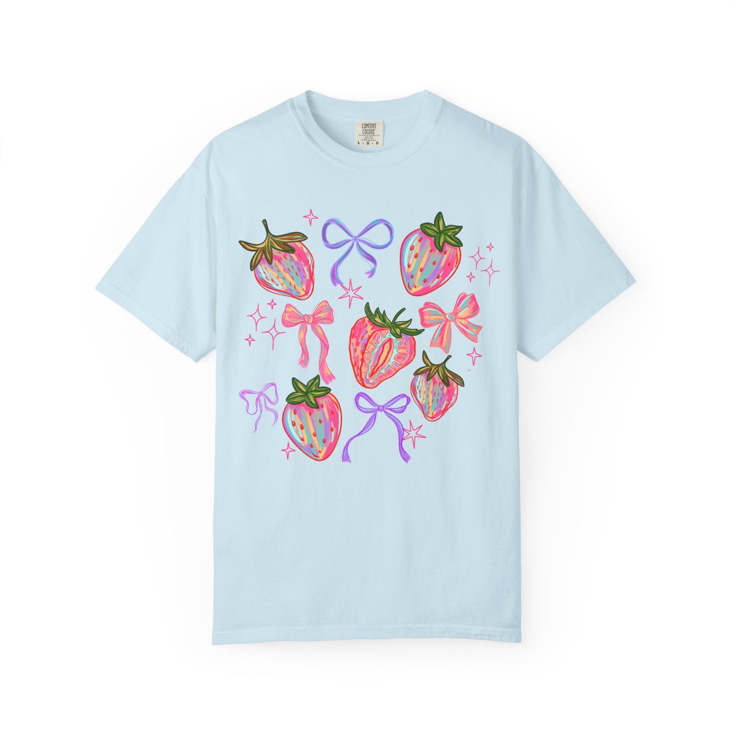 Strawberry Coquette Boho T-shirt, Comfort Colors Shirt