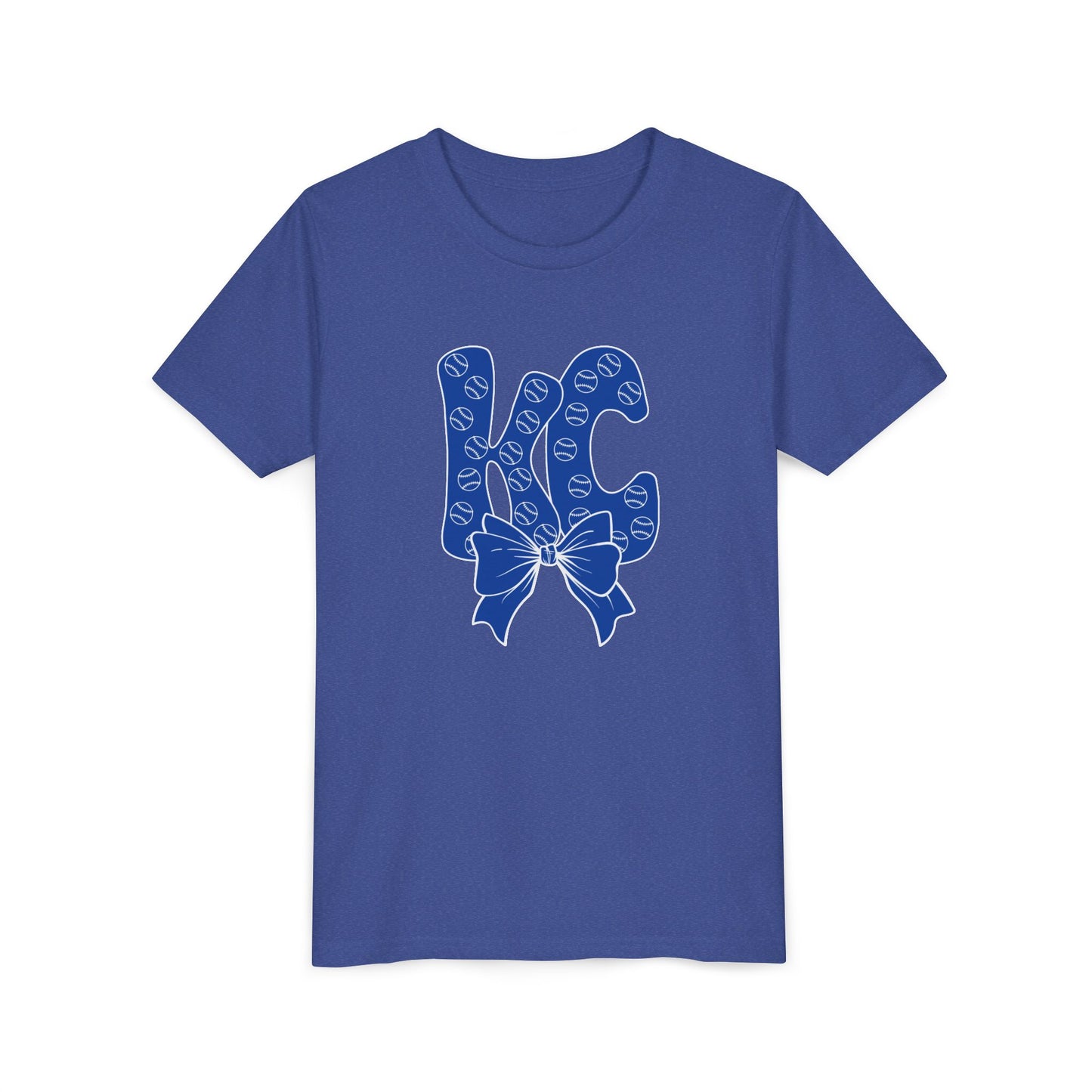 Kids Youth Bubble Letter Kansas City Baseball T-shirt