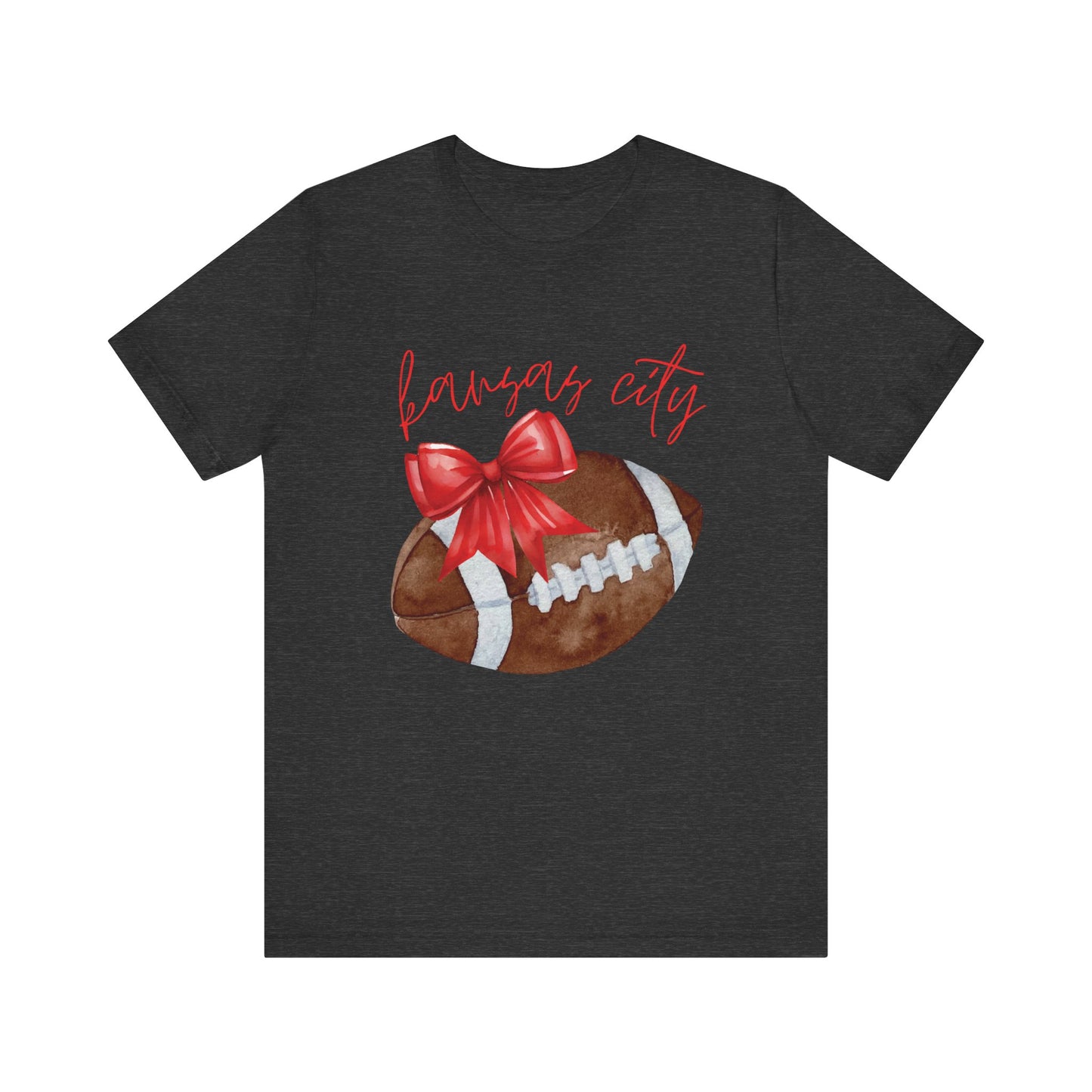 Kansas City Football Bow T-Shirt