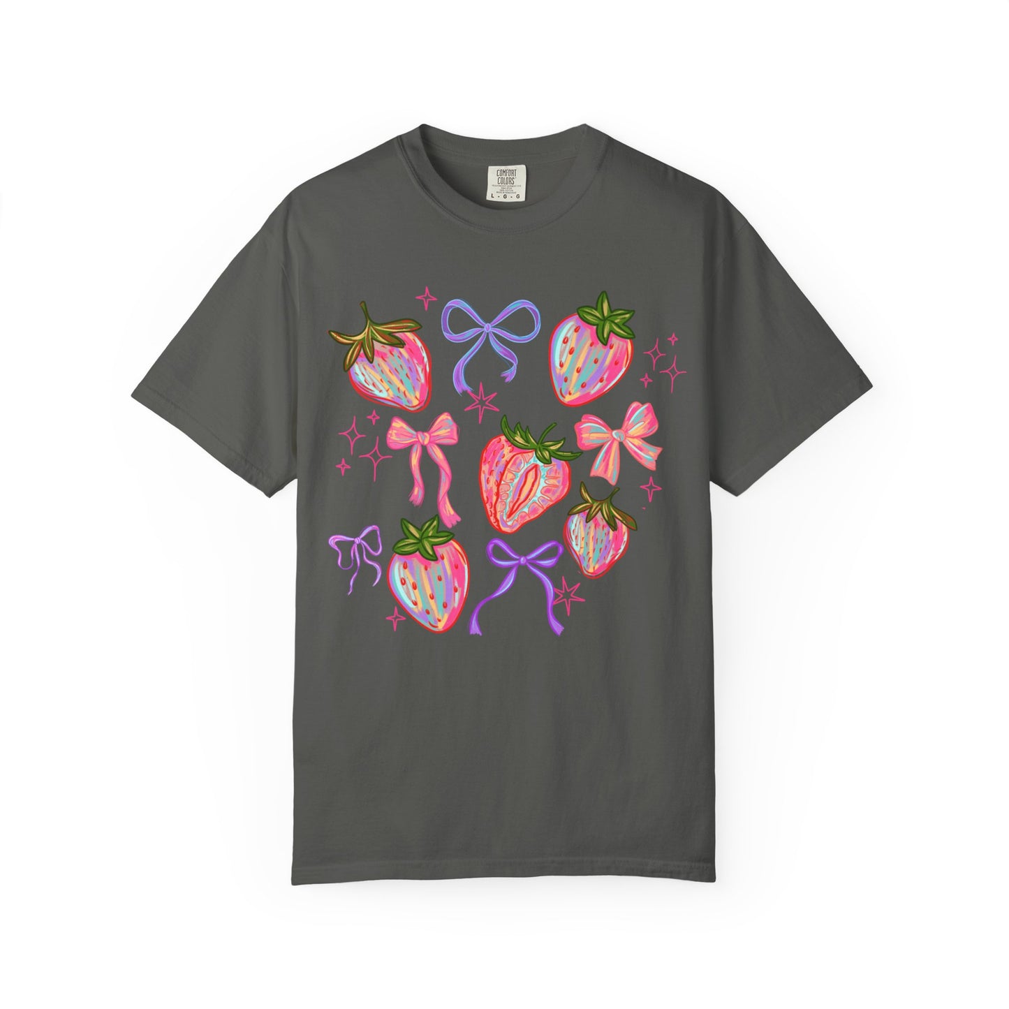 Strawberry Coquette Boho T-shirt, Comfort Colors Shirt