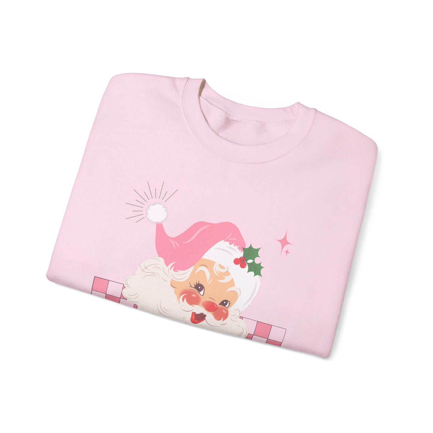 Checkerboard Laughing Santa Sweatshirt