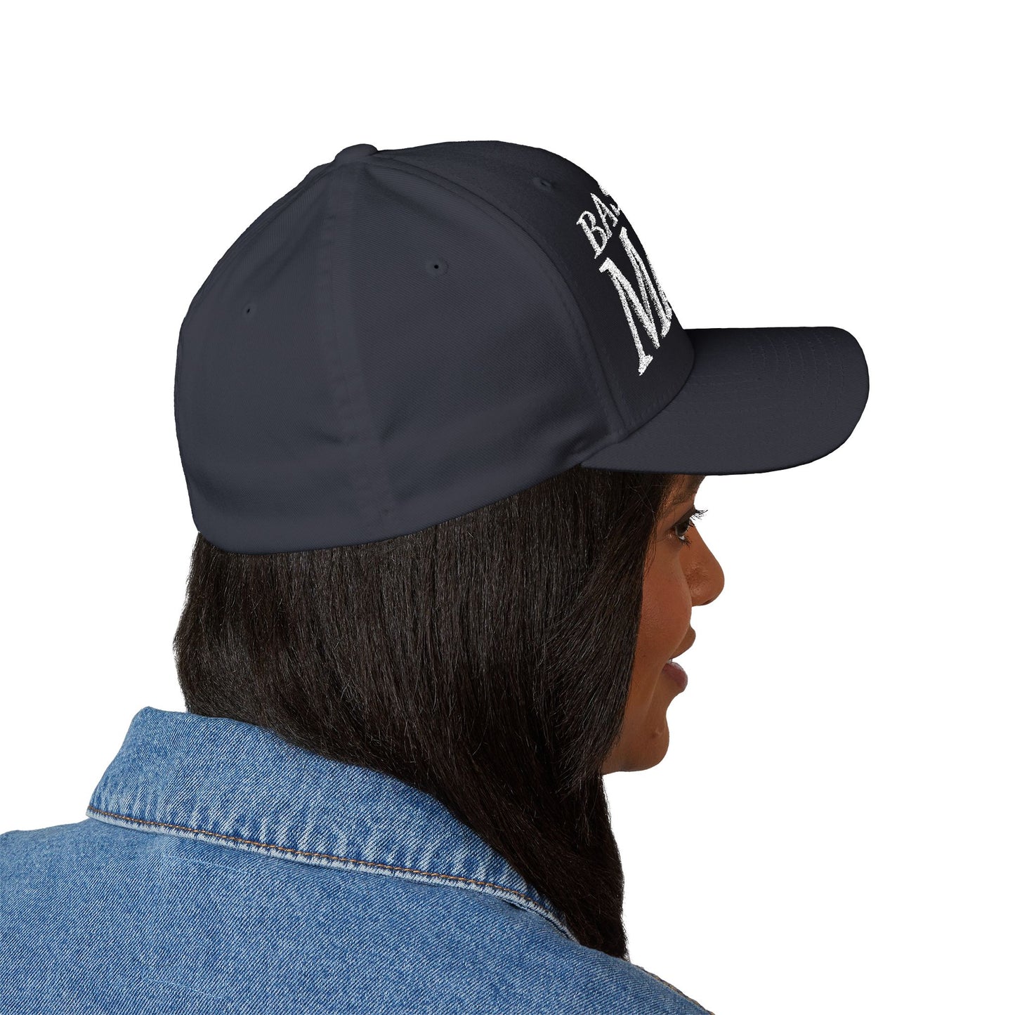 Baseball Mama Cap - Stylish Closed-Back Structured Cap for Moms, Gifts for Sports Moms, Embroidered Hat