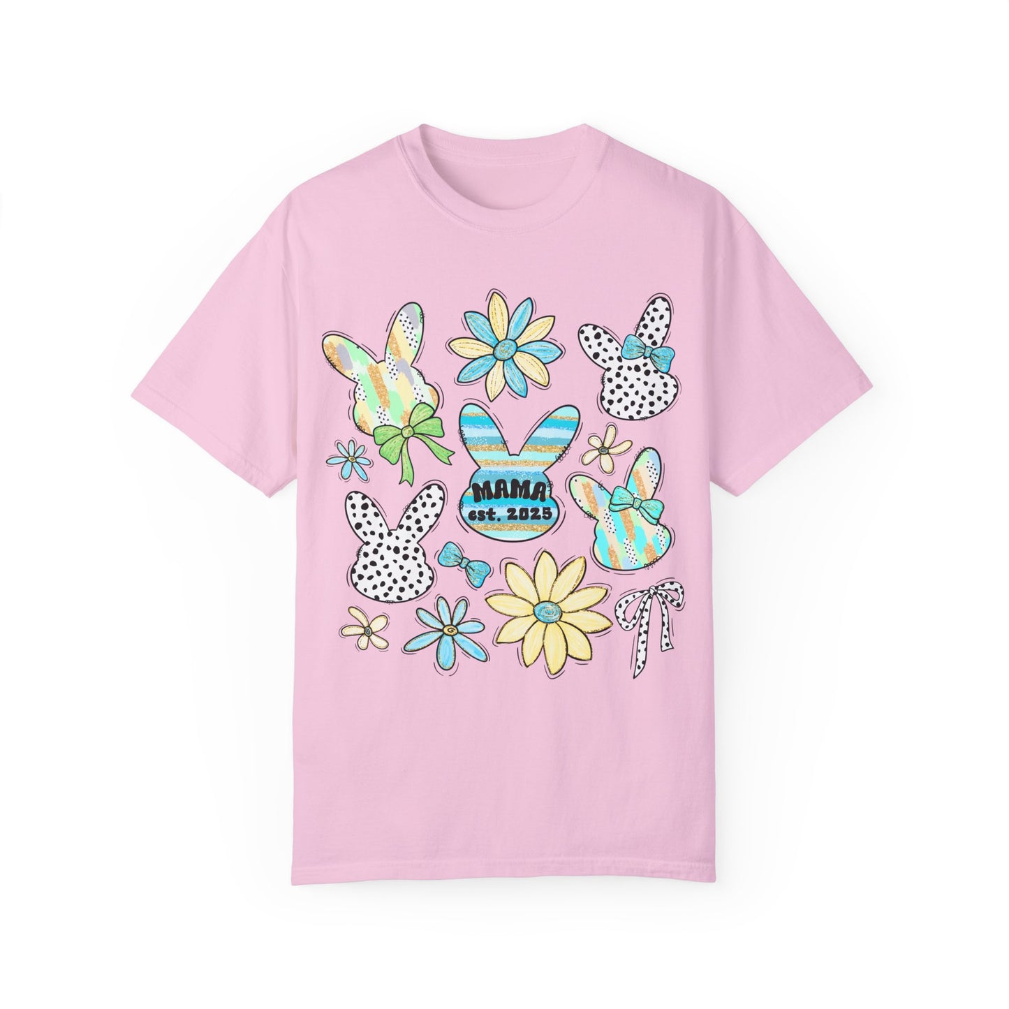 Mama Est 2025 Coquette Easter T-Shirt
