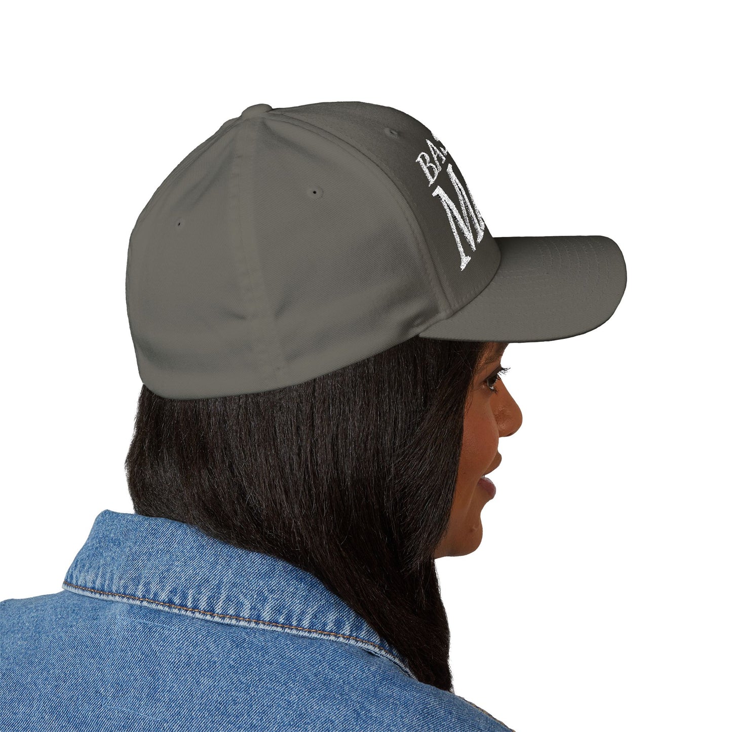 Baseball Mama Cap - Stylish Closed-Back Structured Cap for Moms, Gifts for Sports Moms, Embroidered Hat