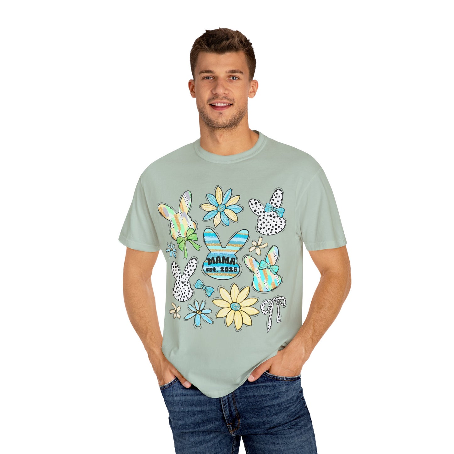 Mama Est 2025 Coquette Easter T-Shirt