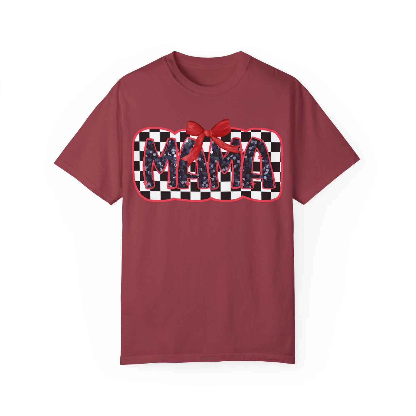 Red Checkered Mama Coquette Comfort Colors T-shirt
